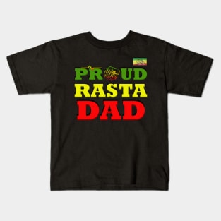 Proud Rasta Dad Kids T-Shirt